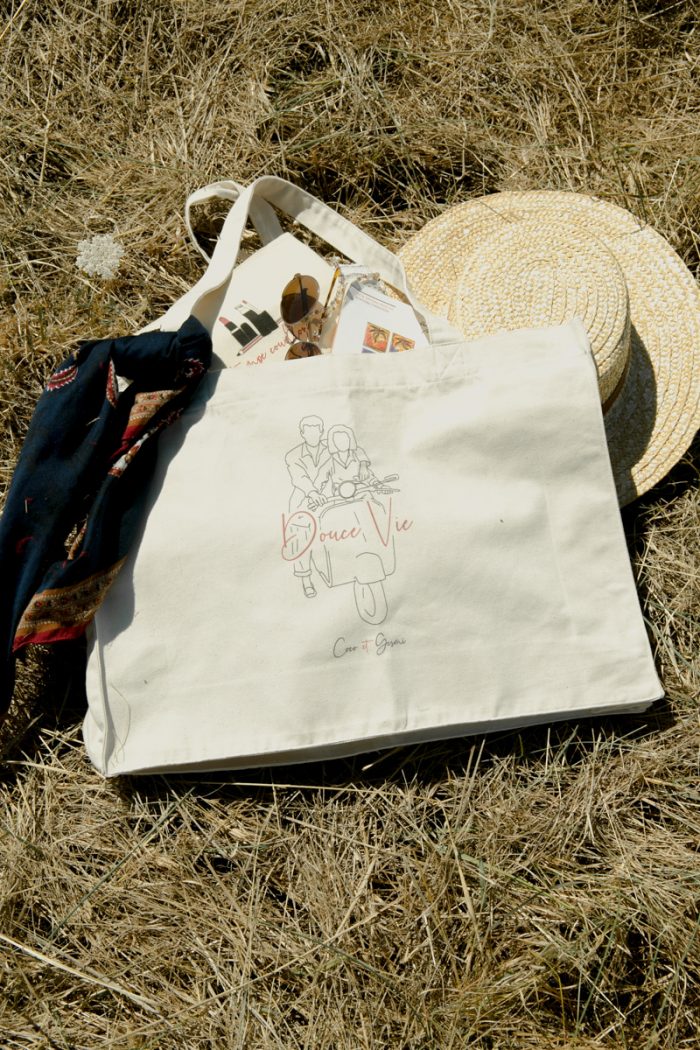 coton biologique bio imprimé france blanc minimaliste éthique mode équitable éco responsable tote bag shopping bag sac grand format sac de plage sac de courses