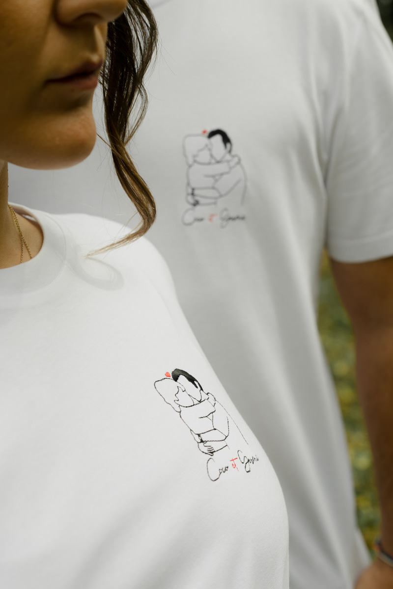 Coco et Germi - T-Shirt Coton 100% coton bio Brodé - Homme et Femme