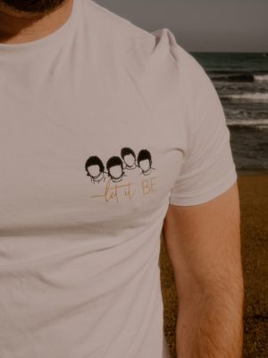 Tee-Shirt brodé Let it be Beatles