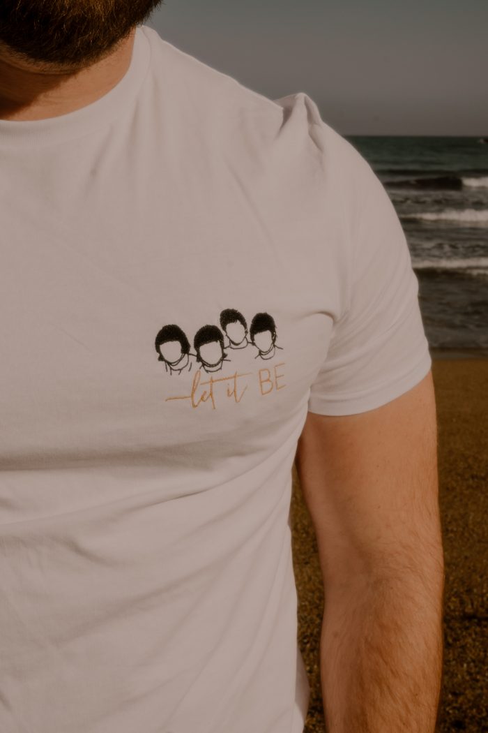 Tee-Shirt brodé Let it be Beatles