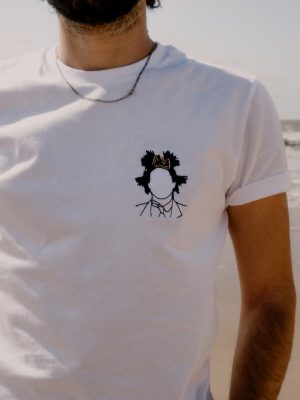 Tee-shirt brodé JMB - Jean Michel Basquiat Couronne
