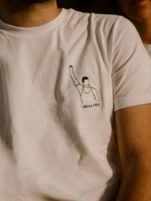 tee-shirt brodé Queen Freddie Mercury - I want to break free