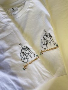 Tee-shirt personnalisé juste married
