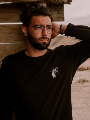 Coco et Germi broderie minimaliste texte brodé illustration, dessin personnalisé brodé