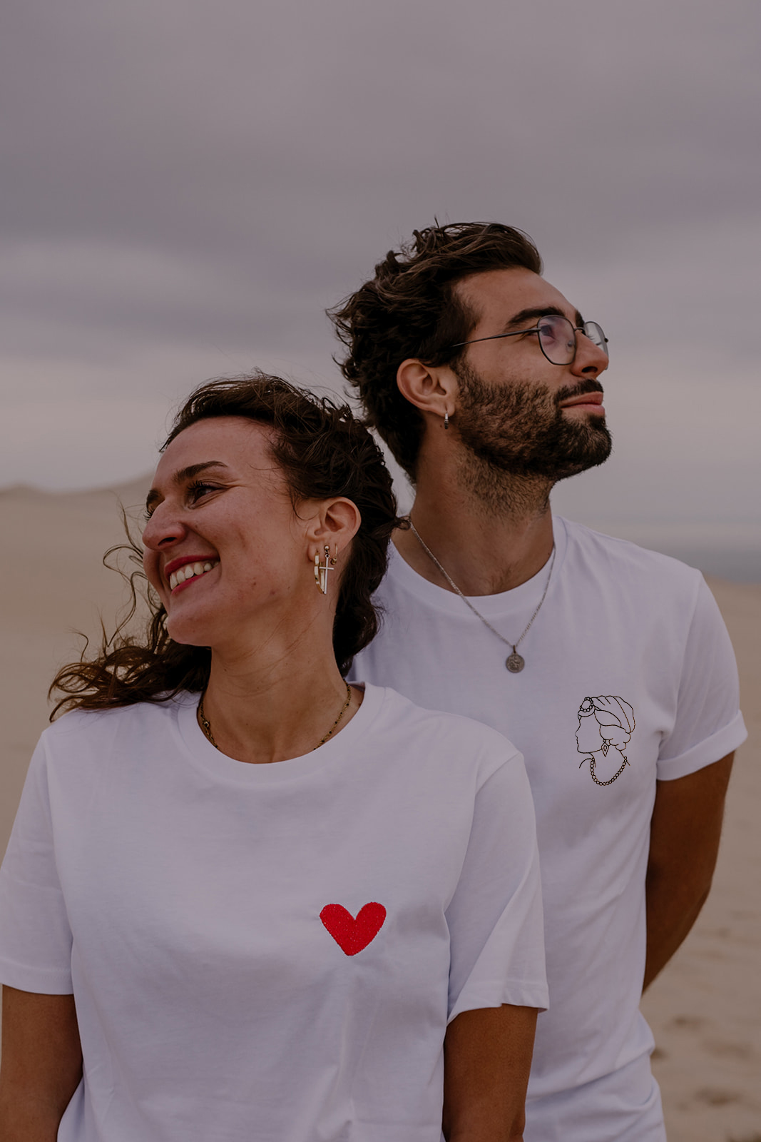 Coco et Germi - T-shirt personnalisé en coton bio - Brodé en France