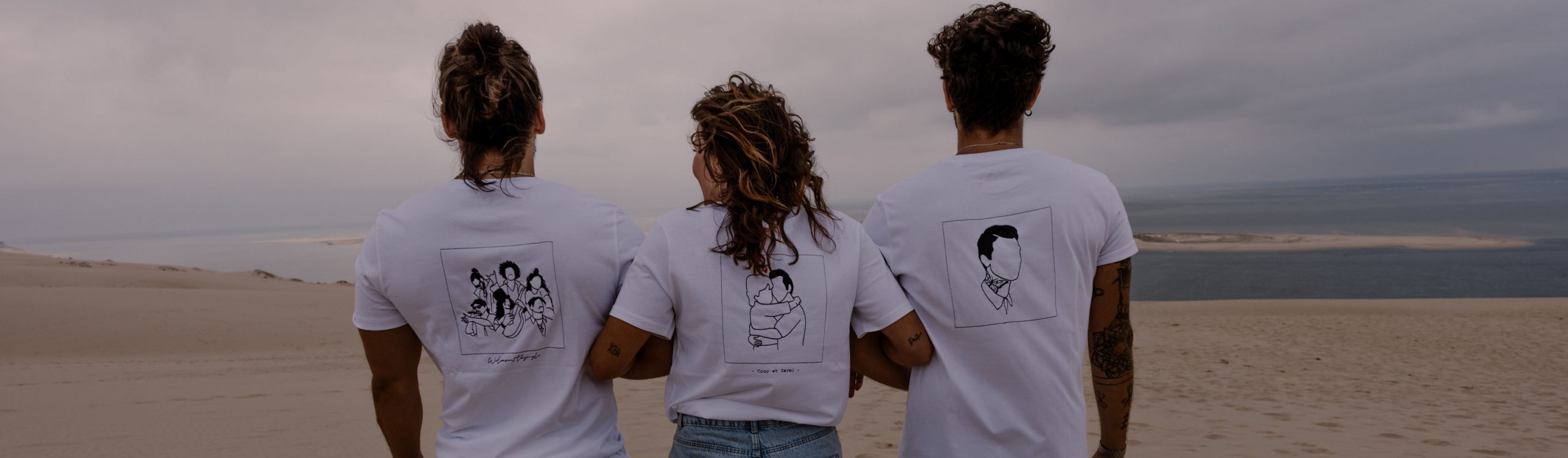 Coco et Germi - Personnalisation de tee -shirt - illustrations minimalistes