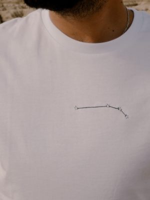 Tee-shirt ASTRO Bélier - Manches courtes - Mixte - Blanc - L