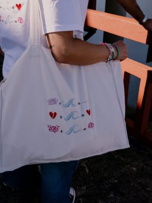 SANA - Shopping bag brodé personnalisable