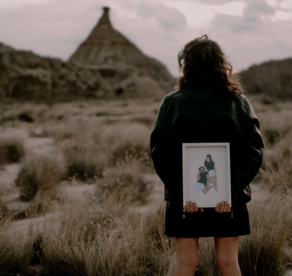 illustration colorée pop sure mesure personnalisé dessin minimaliste